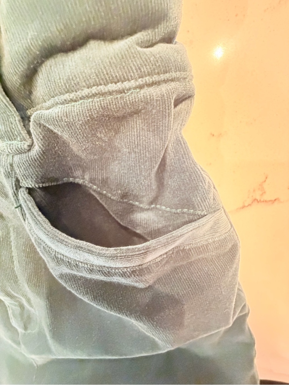 Anthropologie Pilcro Corduroy Jumpsuit Overalls in Sage Green - Picture 9 of 15